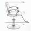 Fauteuil de coiffeur hydraulique durable avec éponge confortable à haute densité et ajustement de hauteur facile-1359706858-1359706863