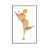 White Floater Framed