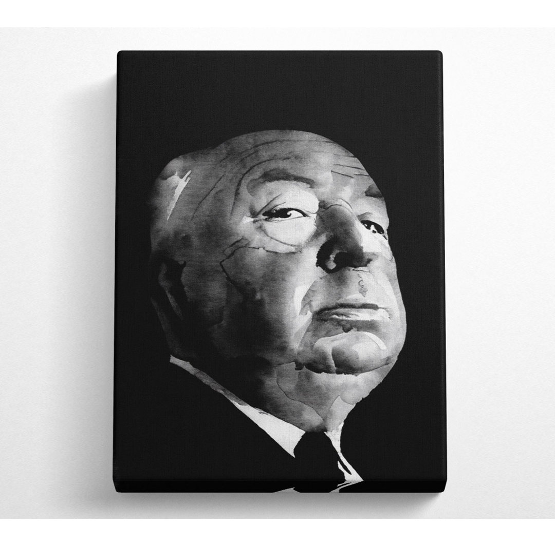 Alfred Hitchcock Porträt - Kunstdrucke auf Leinwand