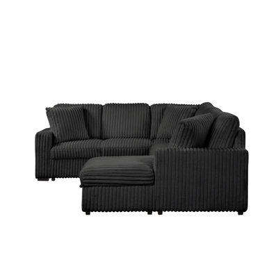 Grande Modern Style Sectional Sofa With USB-C