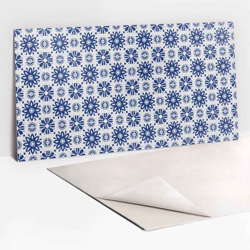 Quiana 50cm x 100cm PVC Singular Tile in Navy