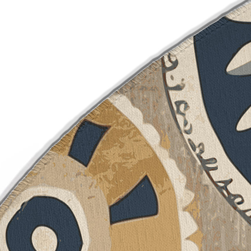 Tapis intérieur et extérieur Bold Ripple, Rond 5 pi