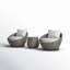 Premium All-Weather Wicker 2 - Person Patio Conversation Sets with Cushions