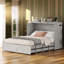 Lit escamotable double avec station de charge, armoire murale avec tiroirs-1074269289