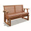 Fauteuil oscillant d'extérieur 2 places, brun cèdre-123040649