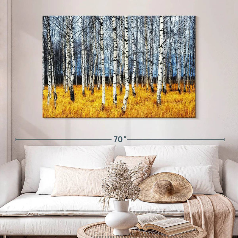Harnek Birch Trees In Fall, 34" H x 51" W