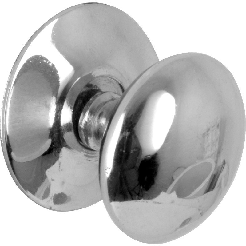 Field 50Mm Diameter Mushromm Knob, Polished Chrome
