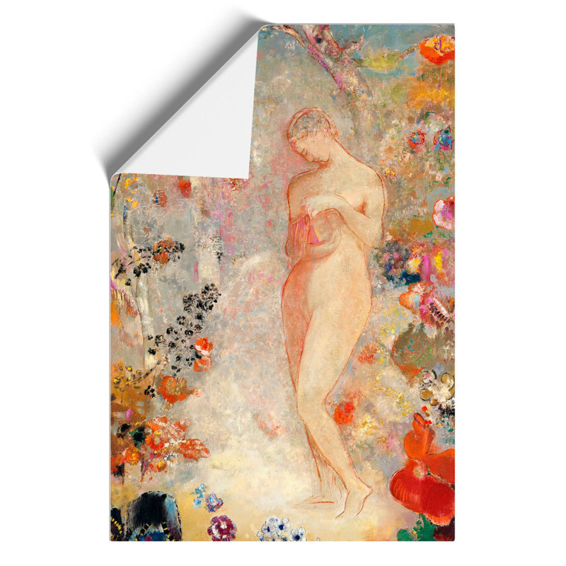 Pandora Vol.1 by Odilon Redon - No Frame Painting, 59cm H x 42cm W x 0.1cm D