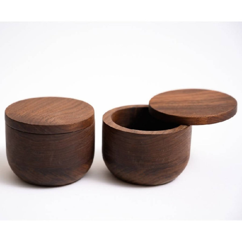 Kambur Walnut Wood Spice Jar