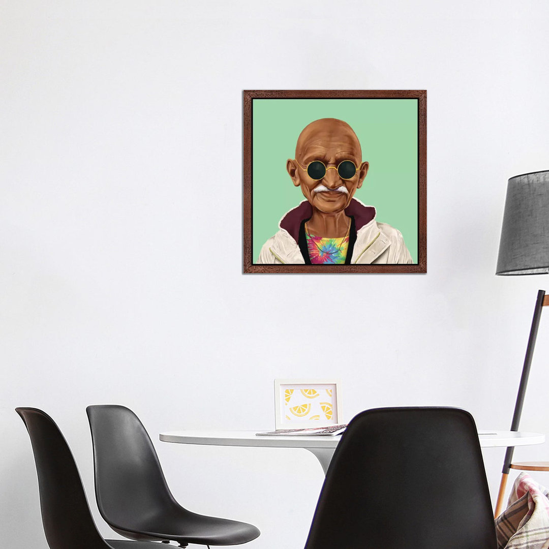 Leinwandbild Mahatma Gandhi von Amit Shimoni