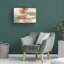 Art mural sur toile tendue - «Golden Dust Crop Orange» de Silvia Vassileva pour décoration de salon, de chambre à coucher ou de bureau - 30 x 47-32717767