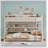 Full XL Over Queen Bunk Bed With Integrated Shelving, Color-Changing Lights And Pegboard-776886438-776886432