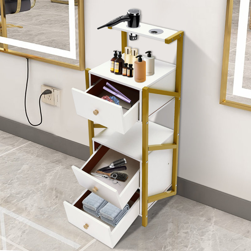 Armoire d'appoint avec 3 tiroirs Arlian Beauty Salon