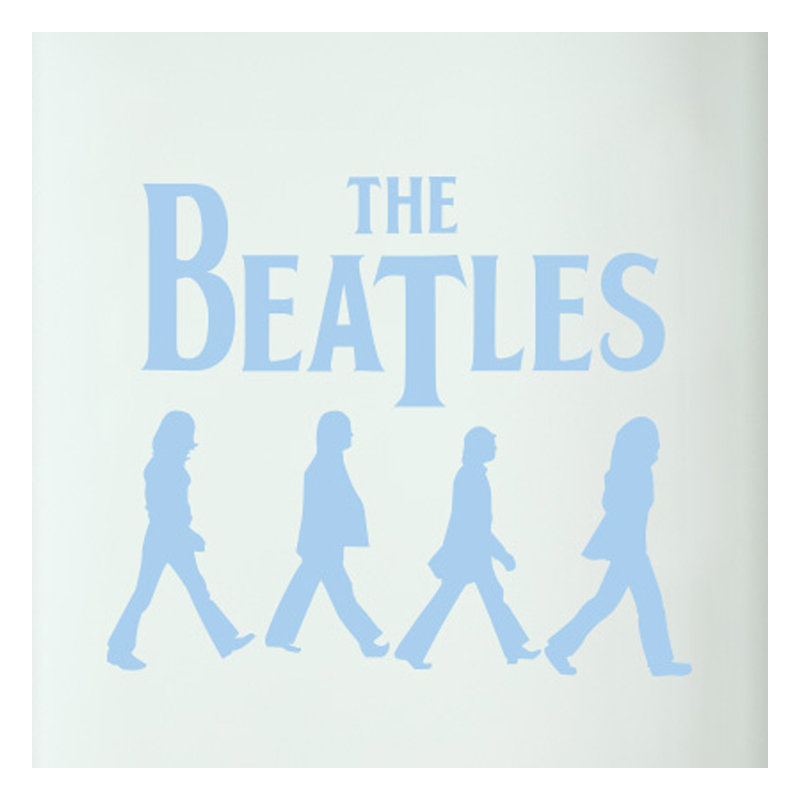 Entertainment Wall Decal, Light Blue