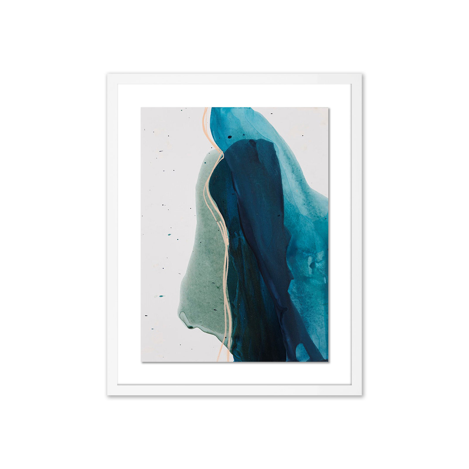 Intelligence by Kim Whiteside, White, 24" H x 19" W x 1.5" D