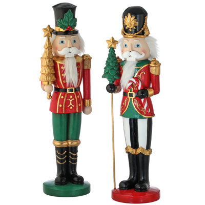 15" Resin Royal Nutcracker Set of 2