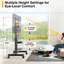 Mobile TV Stand with Wheels for 32-80 Inch LCD LED Flat Screens/Curved TVs up to 50 kgs