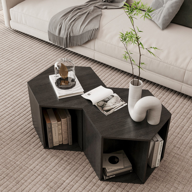Table de chevet 23,62 po, Brun-noir
