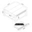 Table basse carrée avec rangement 31,5 po Brandarius-1019786845