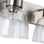Éclairage pour salle de bain 3 lumières Seward en verre transparent-107150088