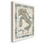 Border Map of Italy, reproduction sur toile encadrée-1556572826-1556572827