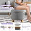 Repose-pieds rond avec rangement 17,5 po