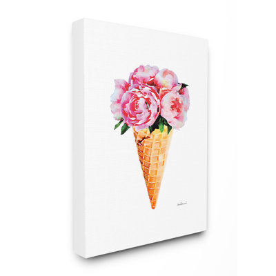 «Minimal Icecream Cone with Pivoines», impression
