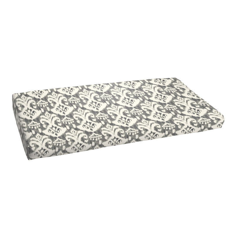 Outdoor 3'' Bench Seat Cushion, 3" H x 48" W x 19" D, Gray