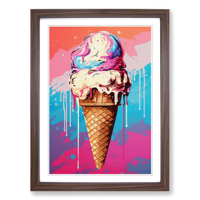 Ice Cream Pop Art - Framed Print