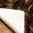 Diller Dark Brown Faux Fur Machine Washable Shag Fluffy Area Rug-1527330789