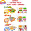 Stretcheez: collations - ensemble de 2 mystères dans des styles variés, ensembles petit-déjeuner-sandwich-hot-dog, assemblage de nourriture pour jouets Squishy, ingrédients assortis, enfants de 3 ans et plus