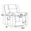 Fauteuil de massage inclinable manuel avec fonction chauffante de 35,8 po de large Lyquinn-396817421