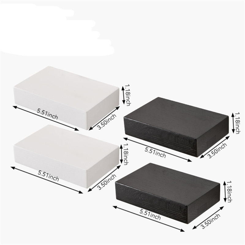 Tablette flottante Elaina, Noir / blanc