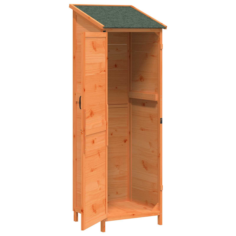 Vidaxl Garden Shed Engineered Wood Outdoor Storage For Tools Supplies Wooden, Brown