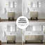 Meuble-lavabo rustique, robinet inclus, 18 miroirs-1601712165