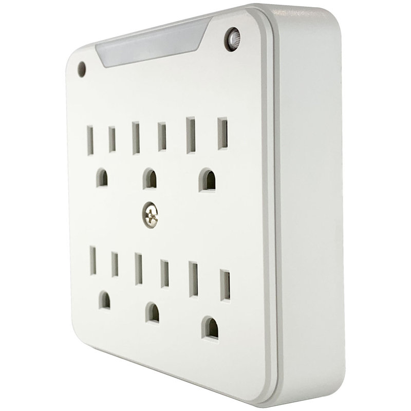Stanley SurgePro 6-Outlet Surge Adapter with Night Light 