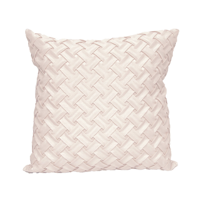 Coussin décoratif plissé, Taupe