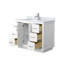 Meuble-lavabo simple autoportant 42 po avec plateau en marbre Miranda-244607010-244607033