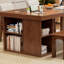 Bureaux rectangulaires en bois massif noyer-107225688-107225690