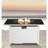 43" Rectangular Fire Pit with Smoked Glass and Metal Frame