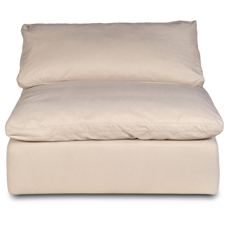 Canapé modulaire surdimensionné de 4 po avec coussins de 132 po Caitlynne Inspiré par le nuage | Tissu performant et résistant à l'eau, lavable et résistant aux taches | Canapé rembourré à assise profonde | Coussins moelleux, conception moderne 