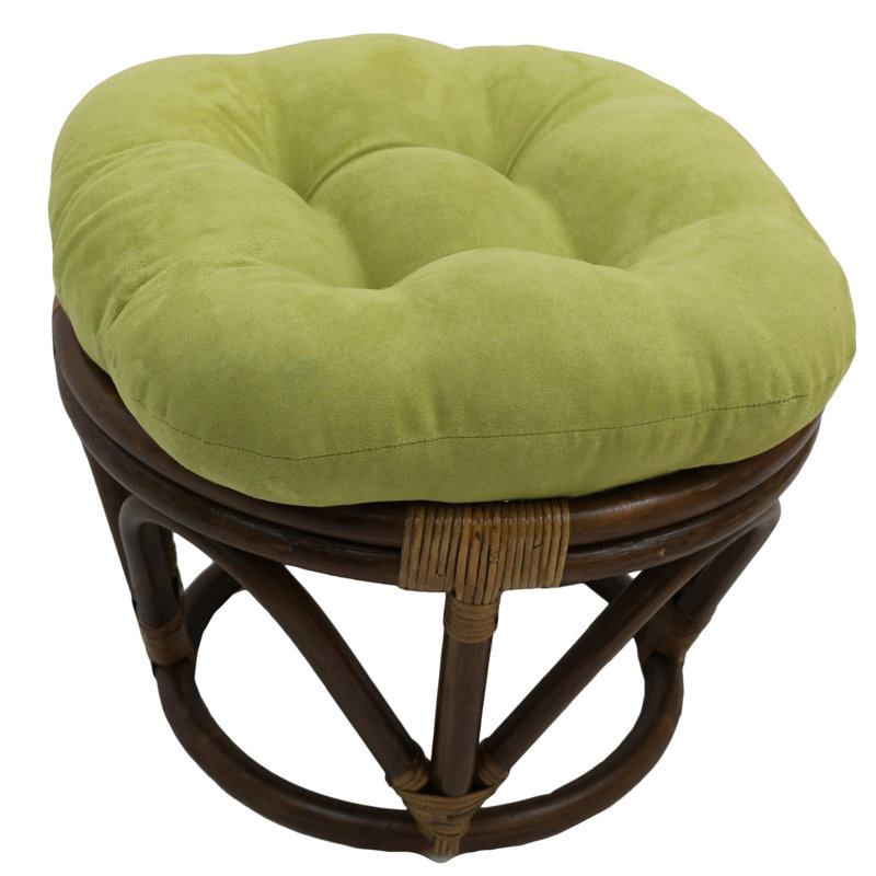 Wethington Upholstered Ottoman, Red Wine