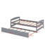 Lit plate-forme avec lit gigogne-579995209