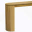 Curved Design Console Table With Unique Vertical Stripe Design ,Suitable-1588462398