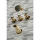 Kingston Brass Concord Triple-Handle Tub and Shower Faucet