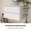 Ensemble de meuble-lavabo mural avec lavabo en céramique-113023102-113023103