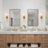 Wallchiere Crackled Glass Armed Sconce