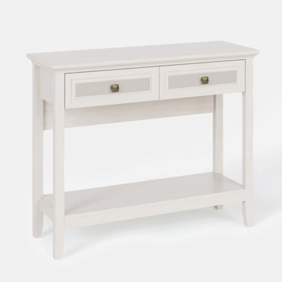 Wooden Narrow Long Boho Entryway Table