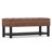 Cosmopolitan 44"W Vegan Leather Transitional Storage Ottoman Bench with Tufted Lift-Top-1582890967