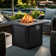 Fire Pits Outdoor Gas Fire Pit, 50,000 BTU Steel Fire Table